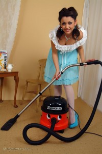 Bryoni-Kate Accidentally Vacuums her own clothes