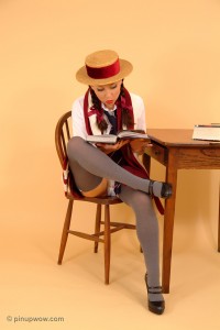 Pin Up Girl Carla the Naughty Student