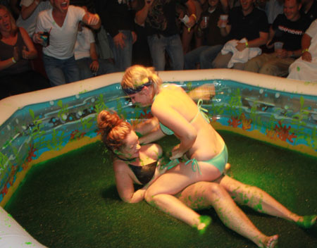 Bikini GIrls Jello Wrestling