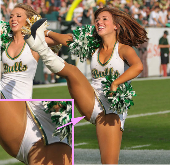 Cheerleader White Panties Upskirt - Kicking Cheerleader Upskirts
